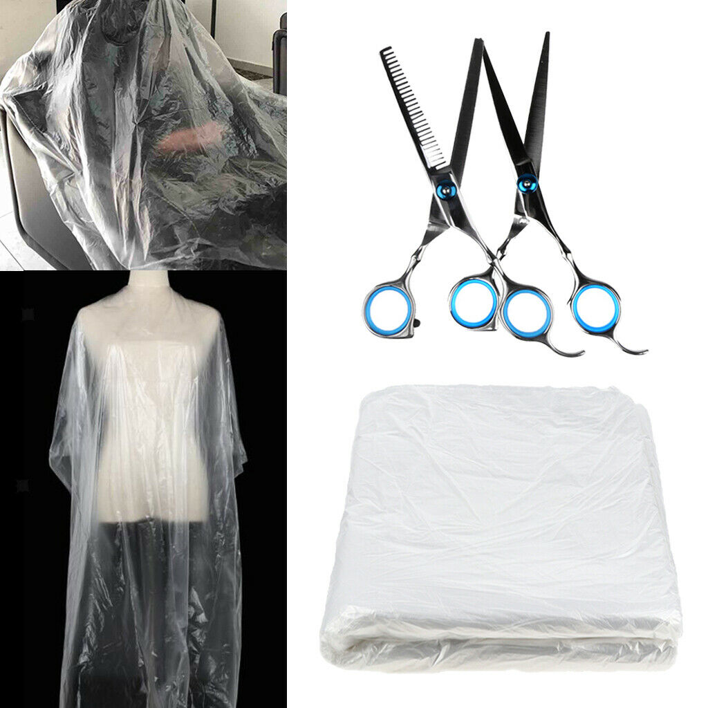Professional 6" Hair Scissors Hair Cutting Barber with Styling Capes Set