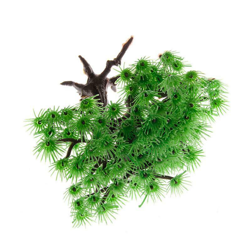 Aquarium Artificial Plants Plastic Pine Fish Tank Accessories Bonsai Decoration