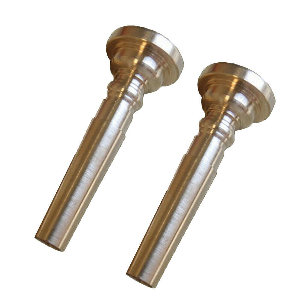 2x Students Youth Trumpet Mouth Bugle Mouthpiece for Trumpet Parts Accs