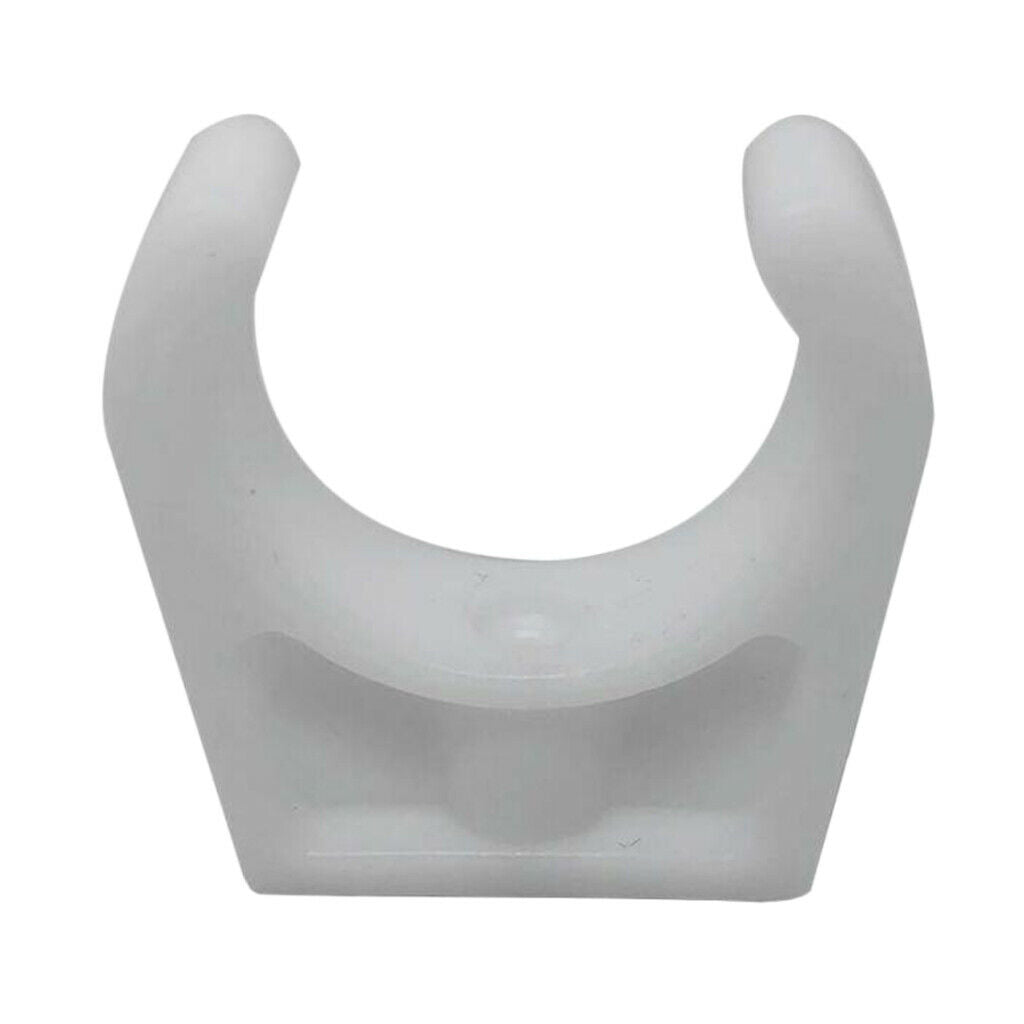 1-3/4" Opening Boat Boarding Ladder Stowing/Boat Hook Storage Clips - White