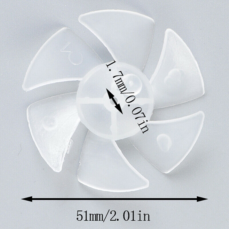1 Pcs Small Power Mini Plastic Fan Blade 6 Leaves For Hairdryer Moto WF