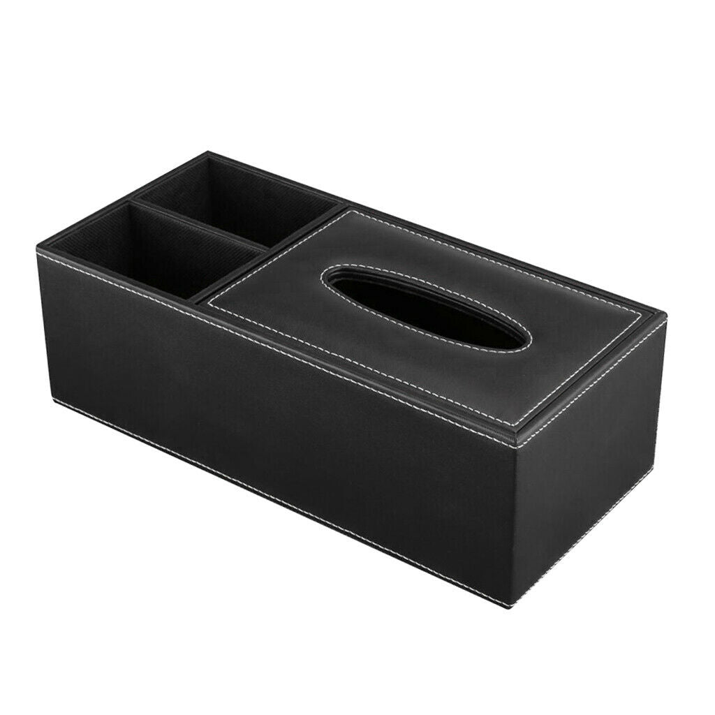 Tissue box Multi-functional desktop boxes Black