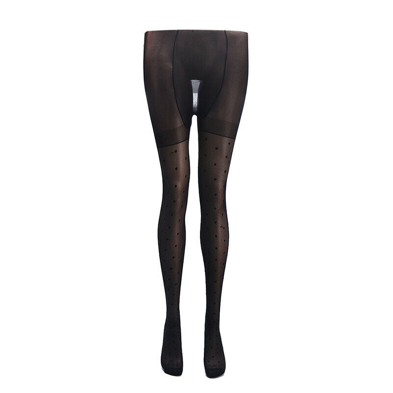 1PC Sexy Women Pantyhose Tights Summer Nylon Polka Dot Print StockingsBDAU