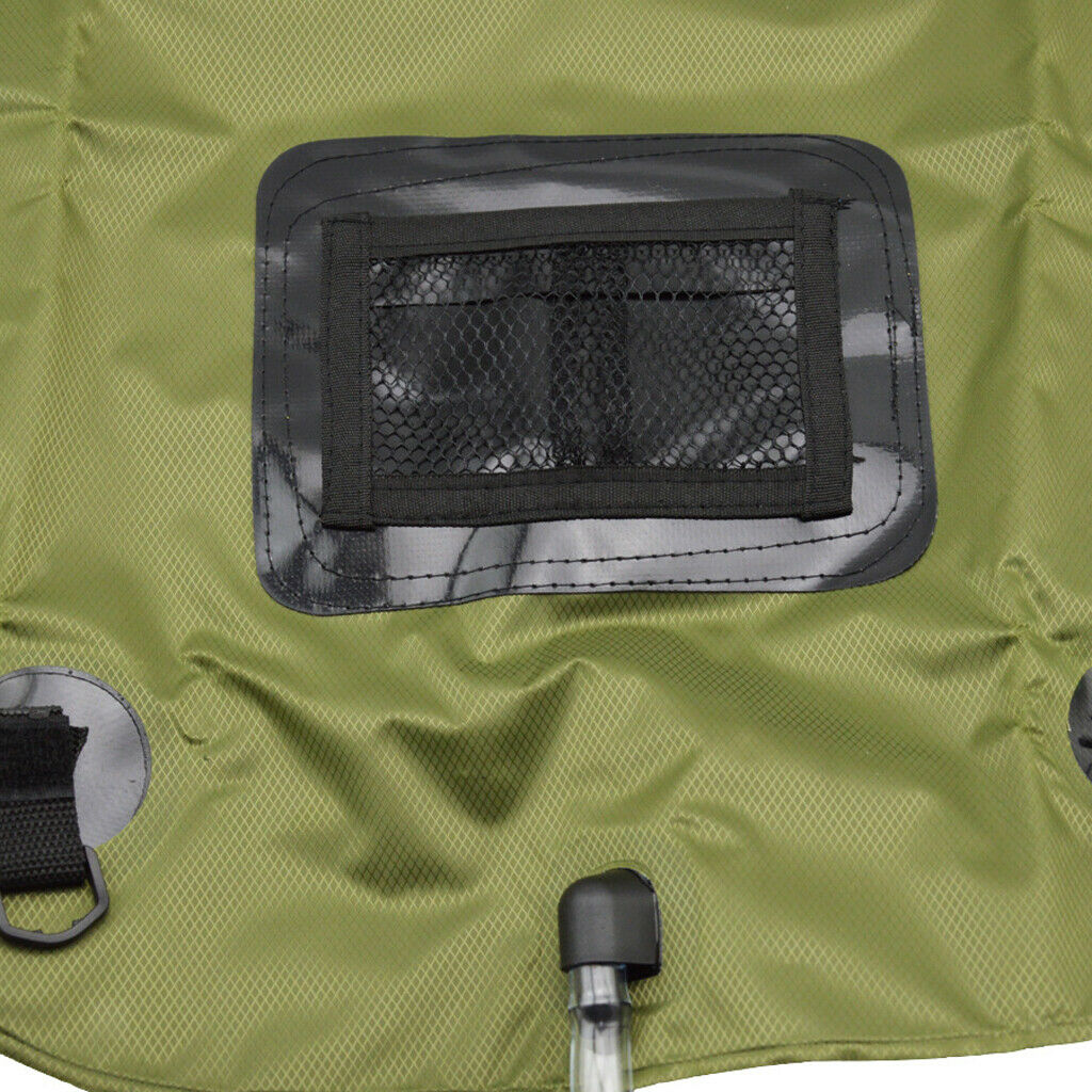 20L* Solar Shower Bag Camping 5Gallons Bathing Water Pack Water Pouch Safety