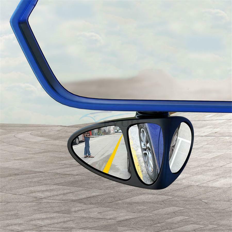 1PC Universal Car Main Driving Side Blind Spot Rearview Mirror 360° Wide Angle