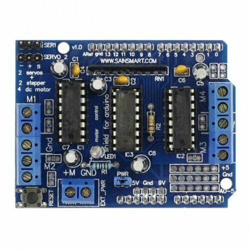 Expansion card L293D motor drive Shield for Arduino blue T5Z1Z1