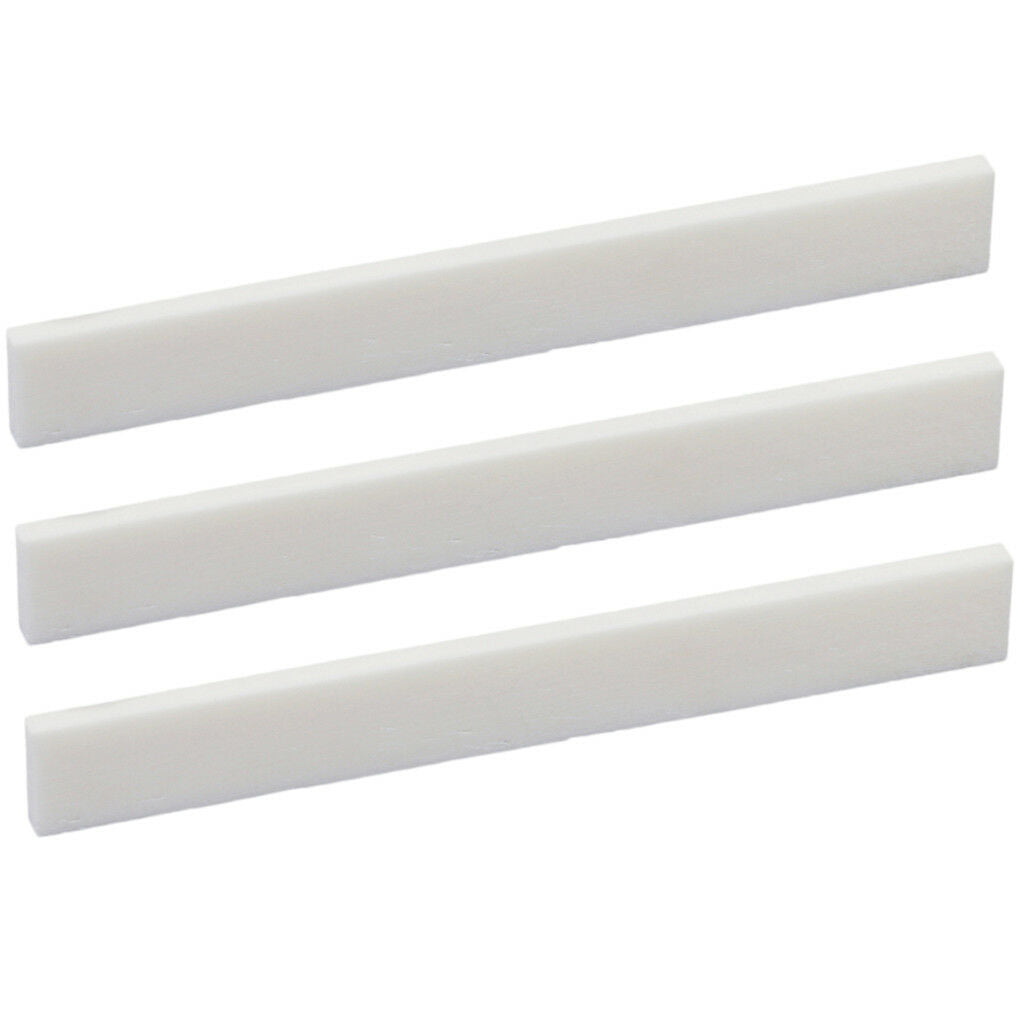 3 PCS GUITAR BUFFALO BONE SADDLE BLANKS for Handmade Guitar Luthier Material