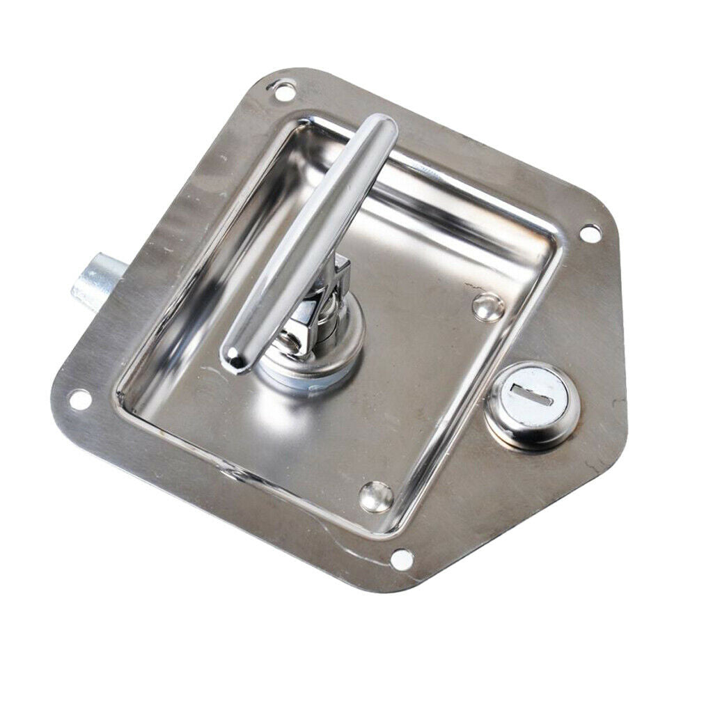 Rv Truck Door Tool Box Lock With Gasket T-handle Latch With Keys Stainless S