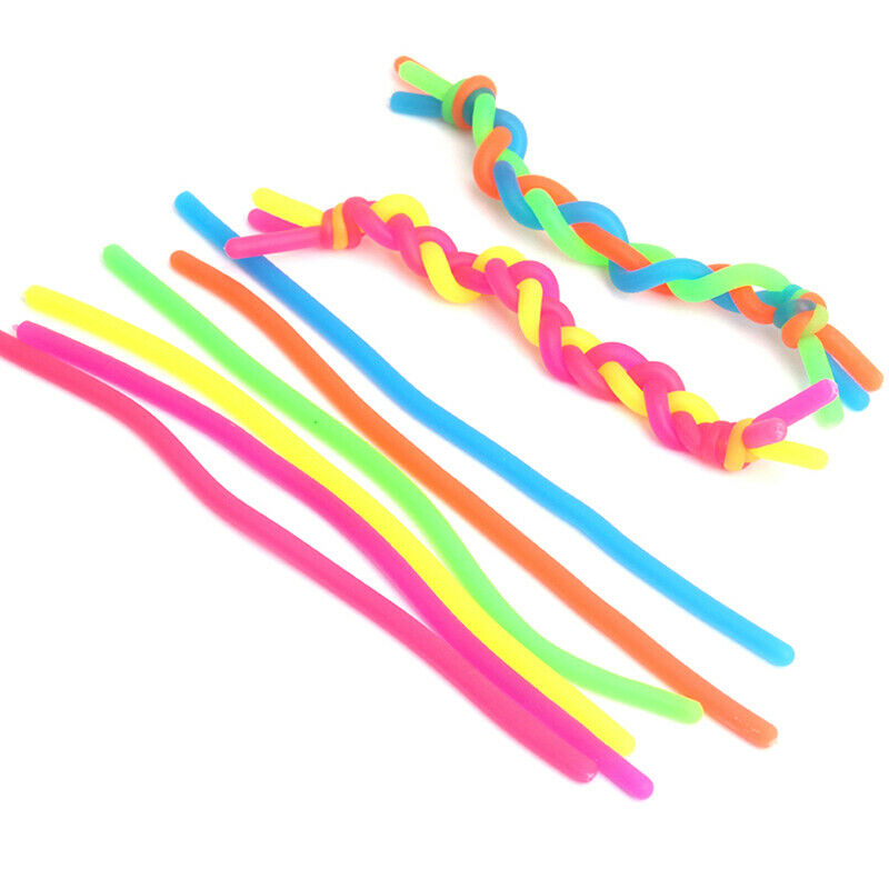 6pcs/set Soft Rubber Noodle Elastic Rope Toys Stretch String Relief Stres.l8