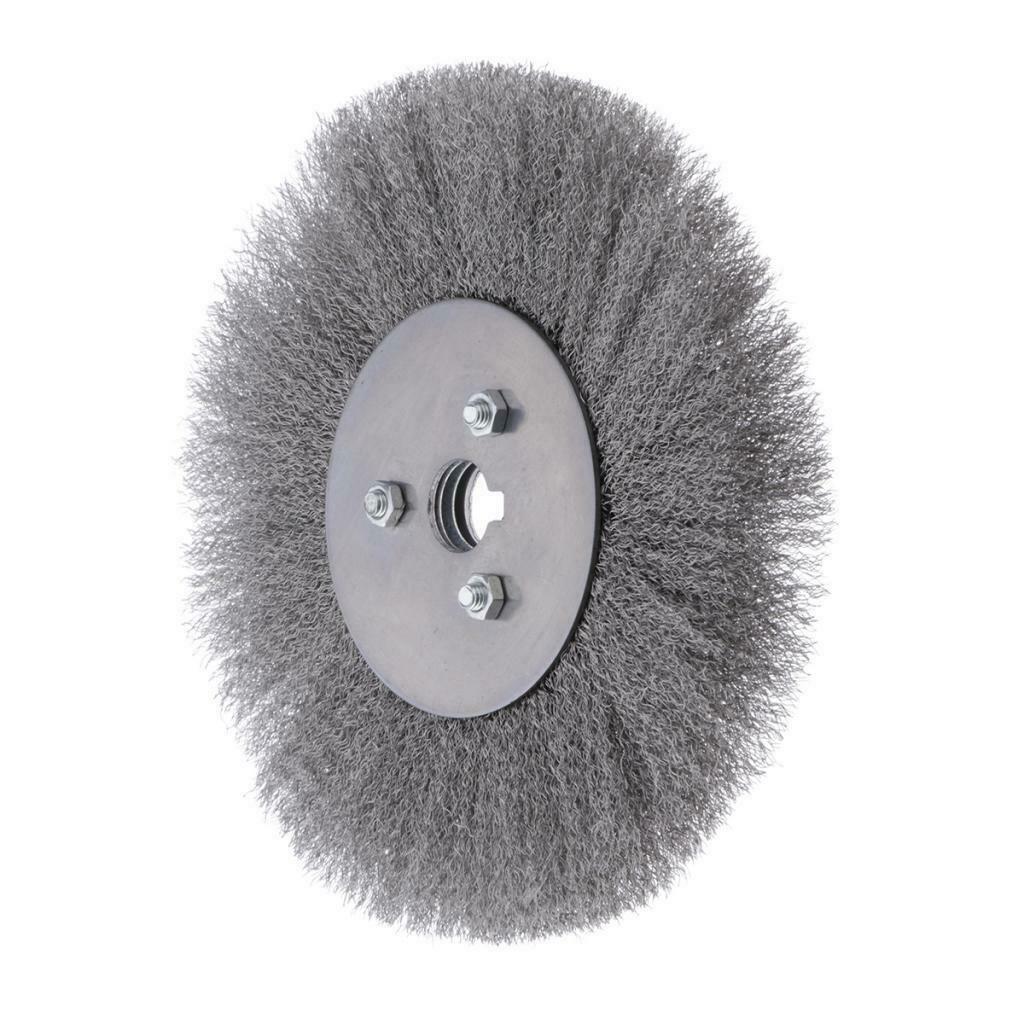 Stainless Steel Wire Abrasive Brush Wheel 5 Size 200x32mm (0.15mm wire dia.)