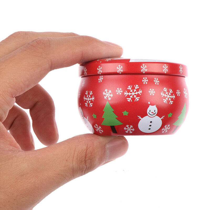 2.2OZ Christmas mini tin box Sealed jar packing boxes jewelry candy box s.l8