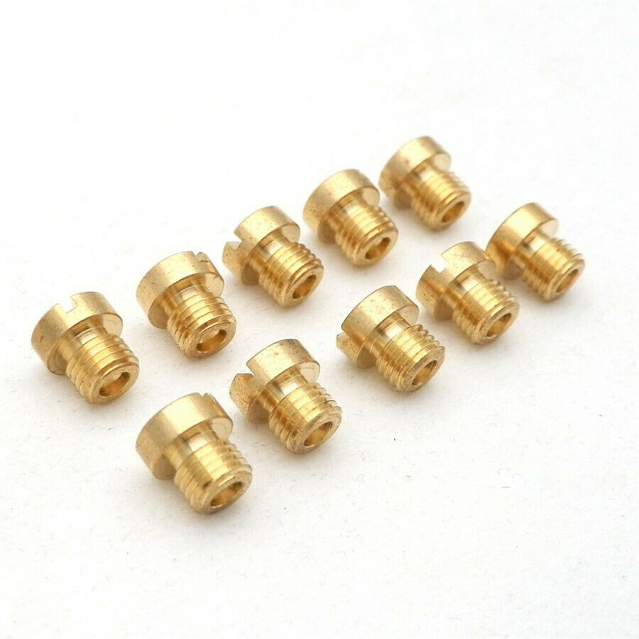 10 x M6 Thread 6mm motorcycle Main Jet Kit  for   Carb Carburetor 74- 95
