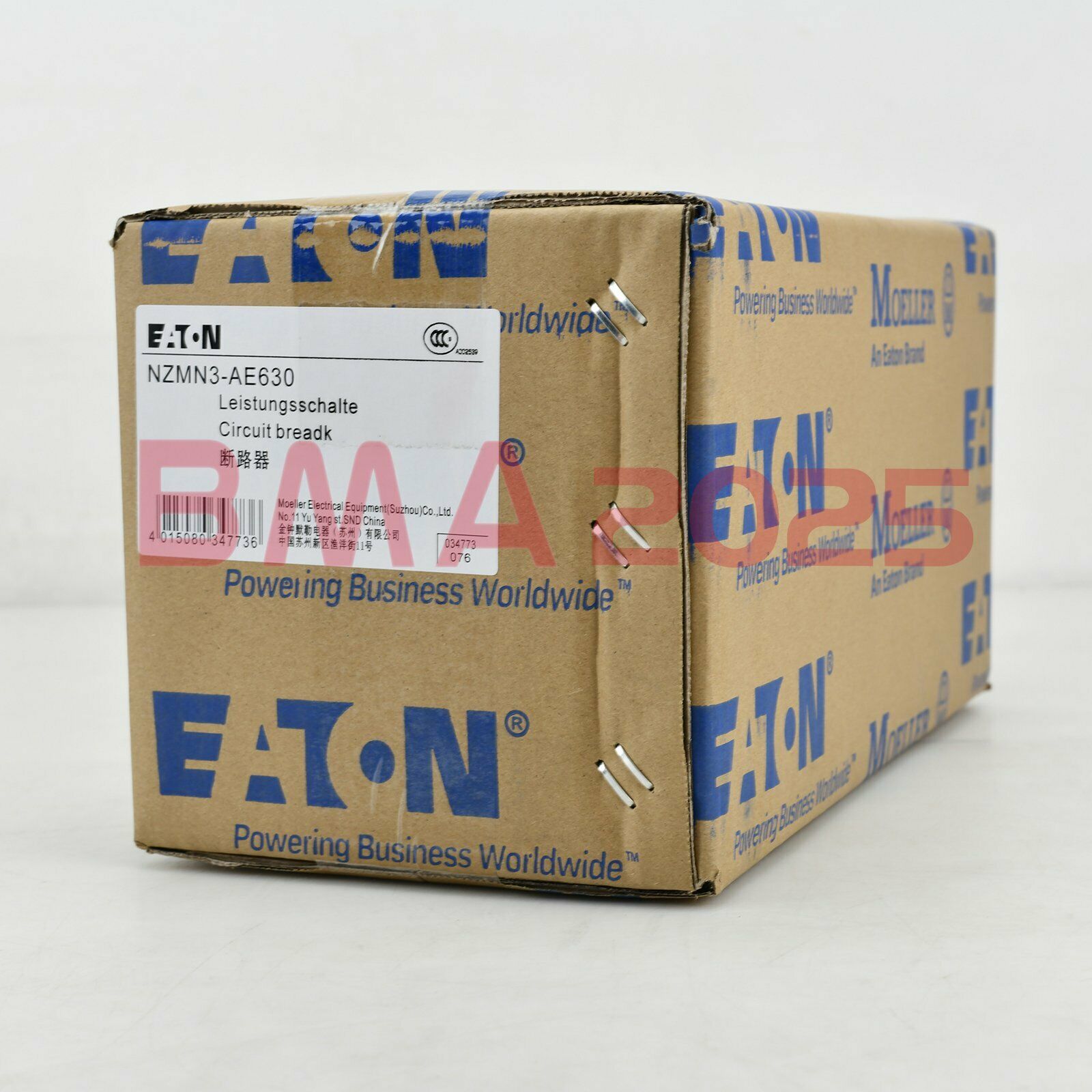 1PC New EATON MOELLER Circuit Breaker NZMN3-AE630 1year warranty DHL free Ship