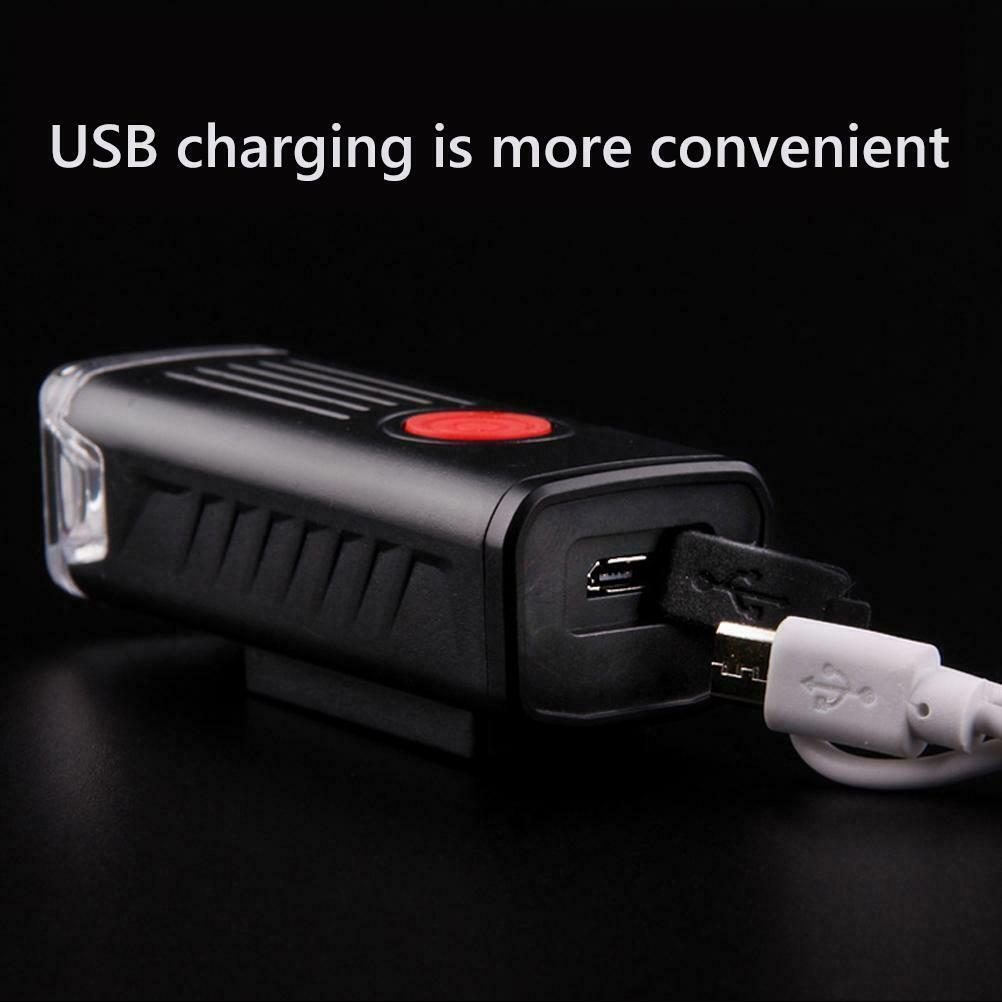 Light for Bike USB Rechargeable Set Super Bright Front Light Warning Rear Light