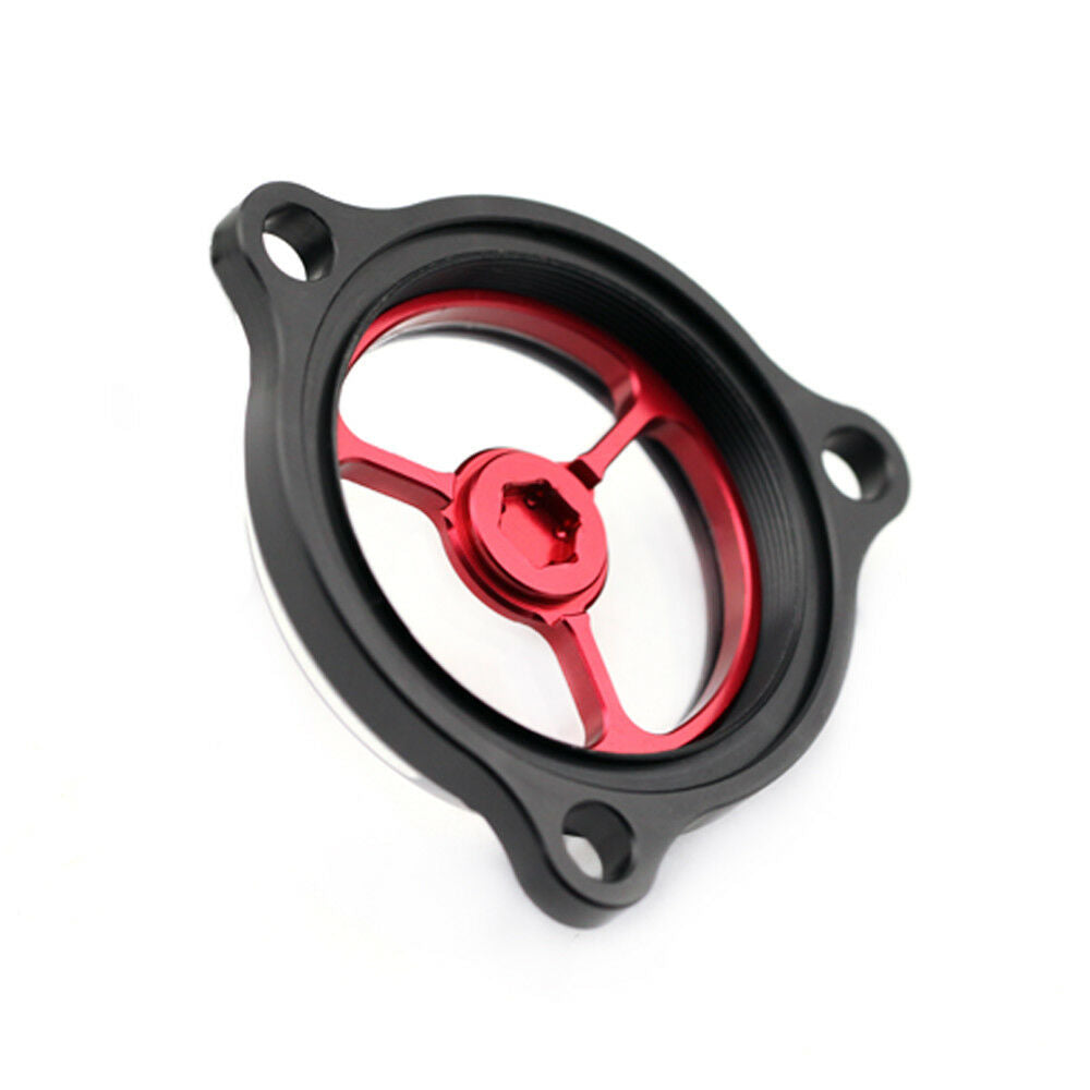 Red CNC Engine Oil Filter Cover Cap For SUZUKI DRZ400S/SM 2000-2021 Dirt Bike