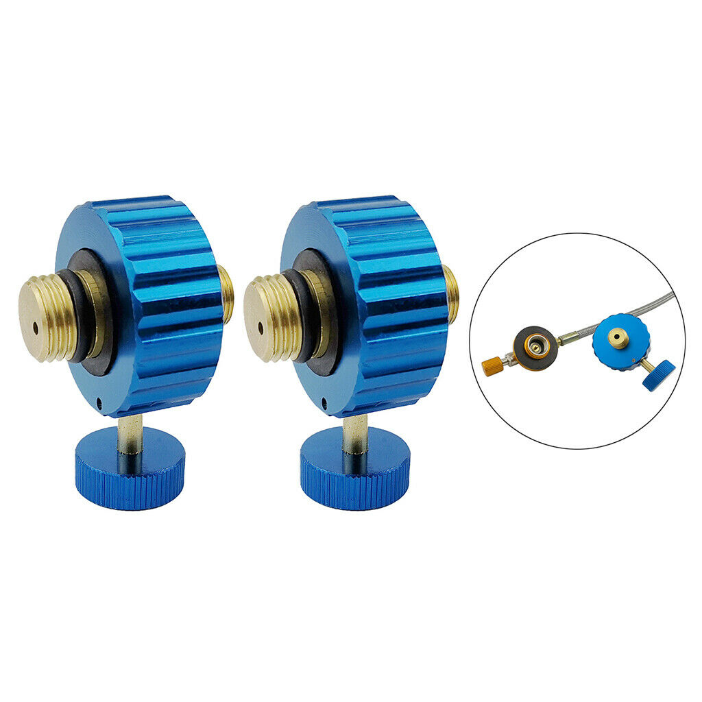 2x Camping LPG Conversion Gas Tank Head Adapter for Saudi Middle East Stoves