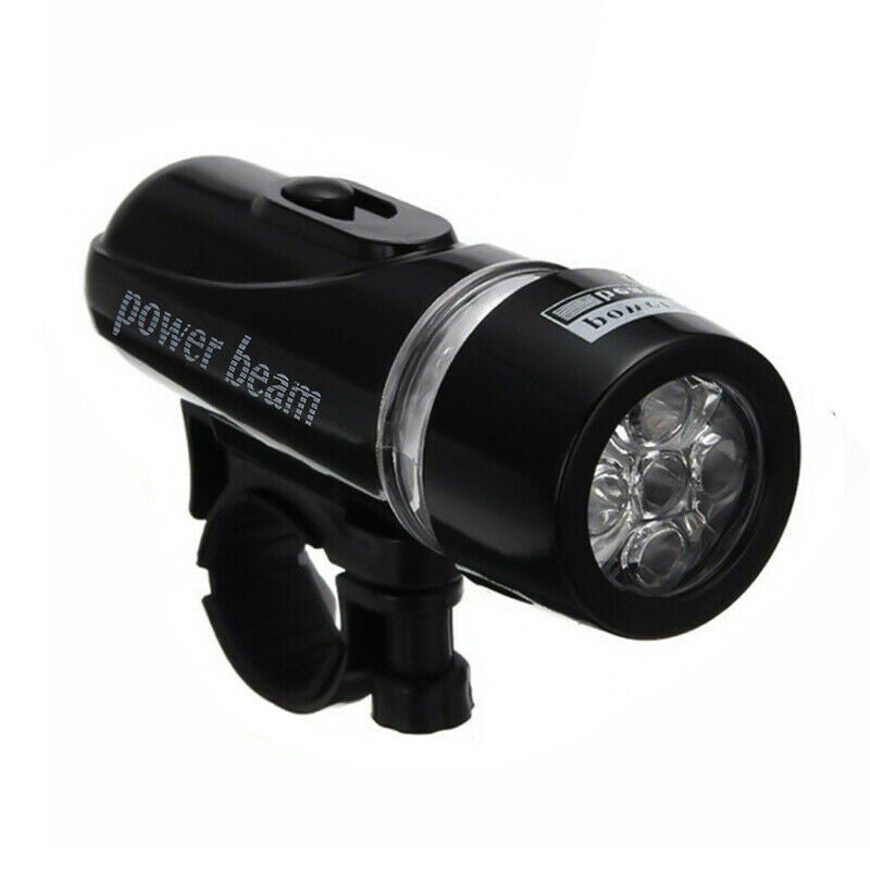 Bike Bicycle Light 5 LED Rear Safety+Front Head FLASHLIGHT Waterproof Lamp