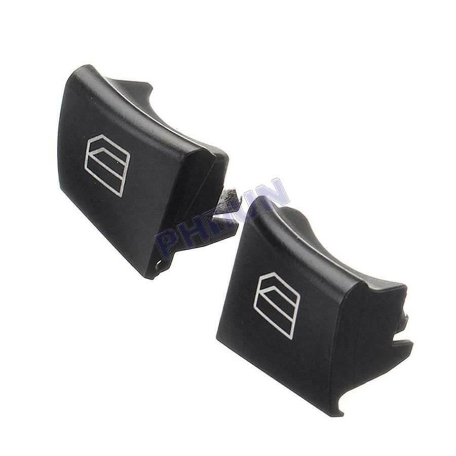 2Pcs Driver Window Switch Button Caps for Mercedes ML/GL/R Class W164 X164 W251