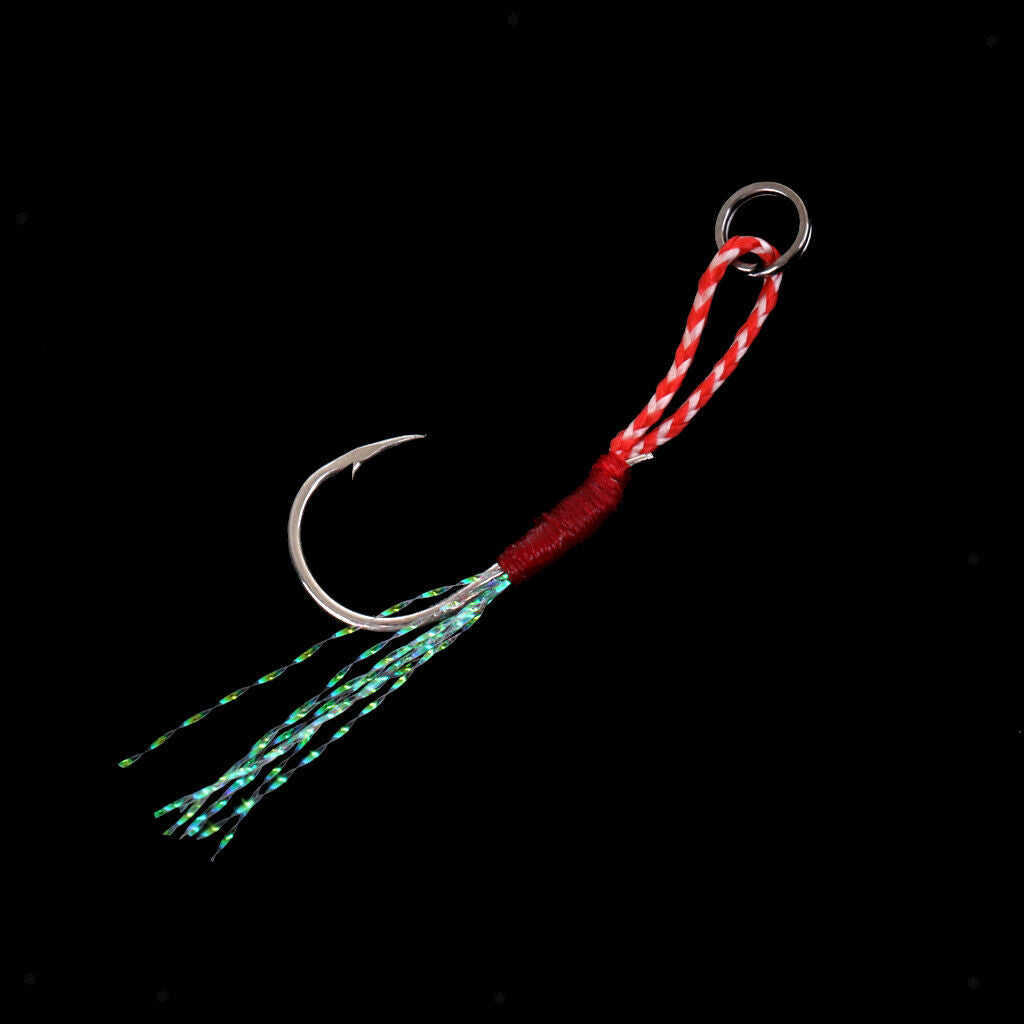 1pc Assist Fishing Hooks Stainless Steel Jigging Fishing Hooks 15#