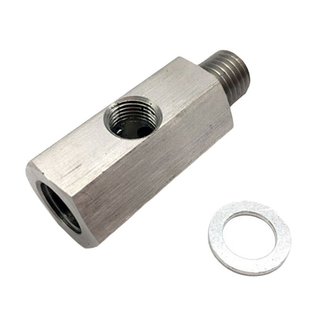 1/8" Oil Pressure Sensor Tee to NPT Adapter Turbo Supply Feed Line Gauge