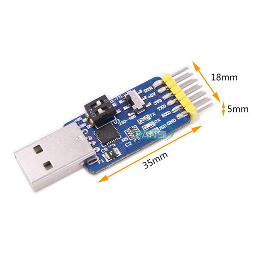 CP2102 USB to TTL RS232 USB TTL to RS485 Mutual Convert 6 in 1 Convert Module US