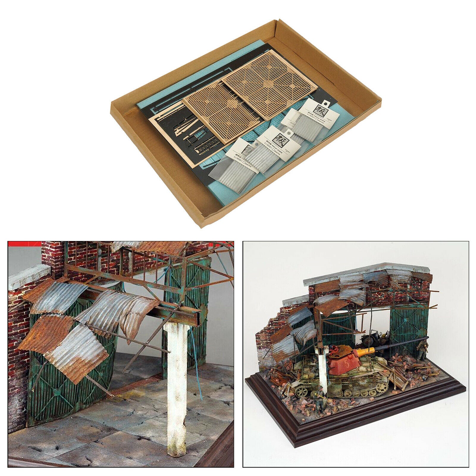 Crafts   Wooden Ruins House DIY Kits War Architecture Scene Layouts
