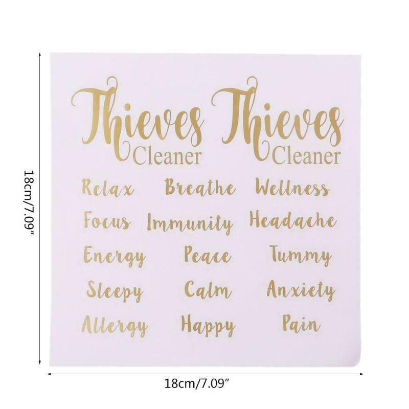 Essential Oil Bottles Labels Body Stickers Decals Tags For Perfume Bottles