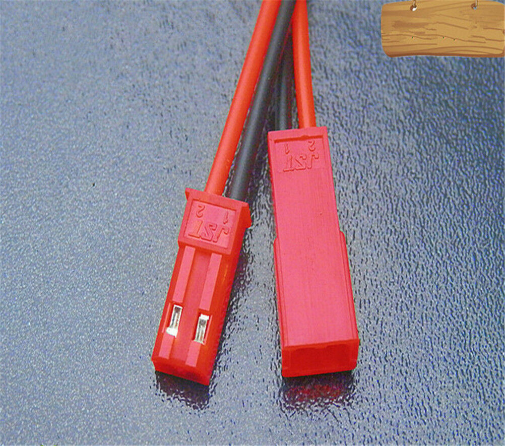 10X 100mm Male + Female JST Connector Plug Cable Male+Female for RC Battery s6DD