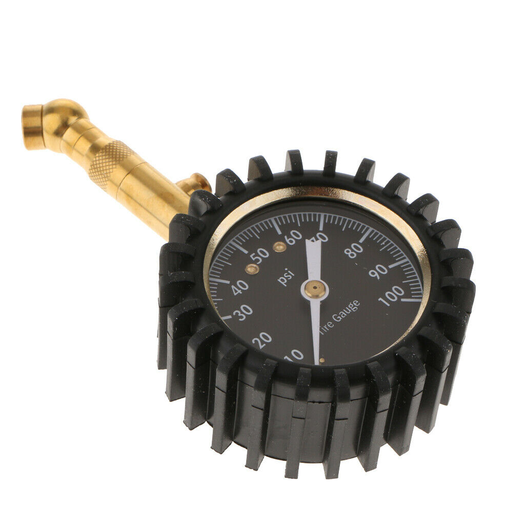 Car Vehicle Auto Van Tire Tyre Air Pressure Gauge 100 psi Dial Meter Tester