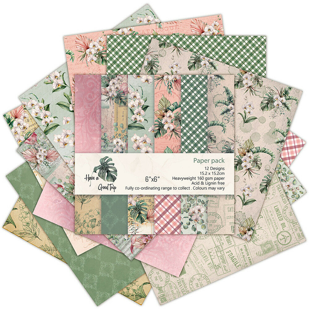 12PCS Paper Pad Flower Turtle Leaf Scrapbooking Album Card Junk Journal Art DIY