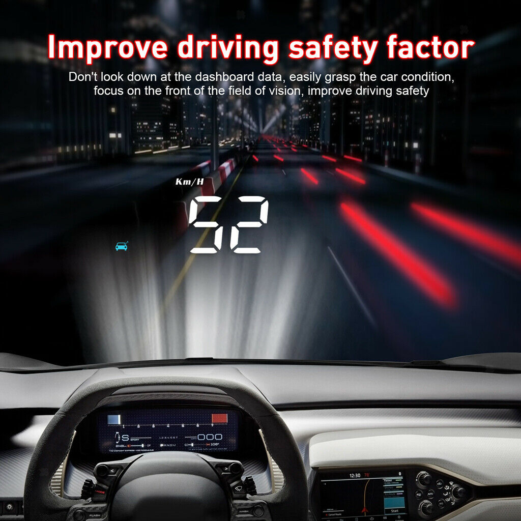 M8 Head Up Display Car Speed On-Board Computer Overspeed Warning System