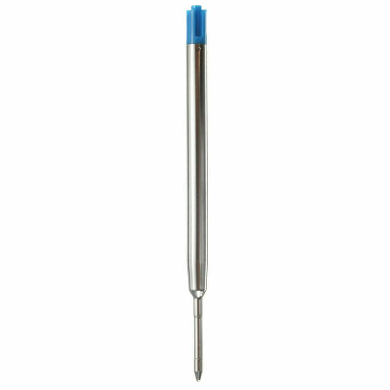 10pcs Blue Ballpoint Pen Refill Replacement Medium Standard For Parker Style Ink