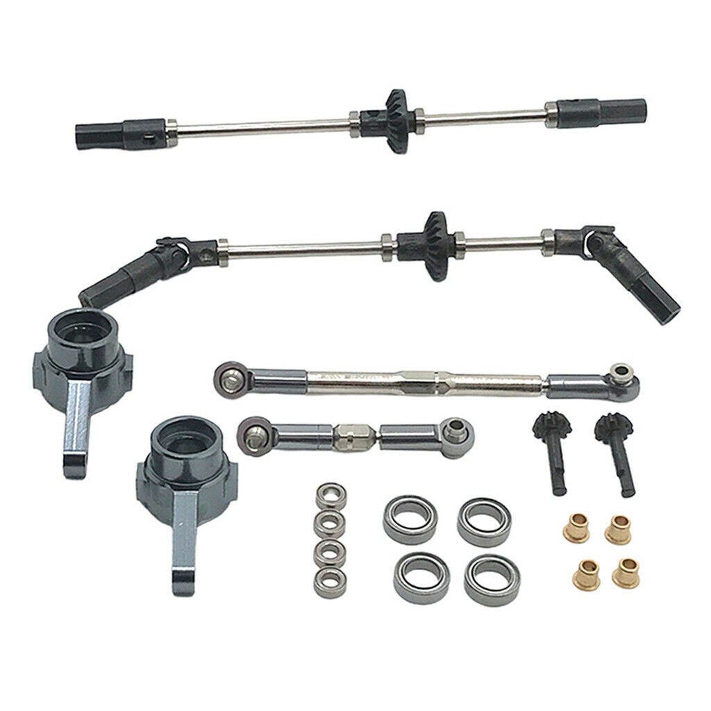 Upgrade Parts Bridge Axle For WPL B16 B24 C24 Henglong 1/16 6WD RC Truck Car