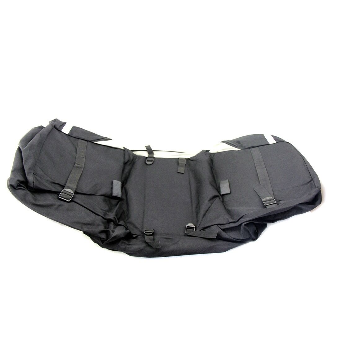 Black/Gray Bike Bicycle Rear Seat Tail Cargo Pannier With Rain Cover 60L
