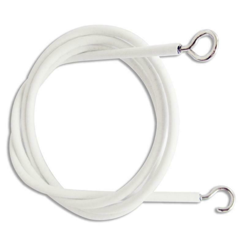 Net Hang 2m Curtain Wire Window Cord Cable String Set With 5 Fish Eyes 5 Hooks