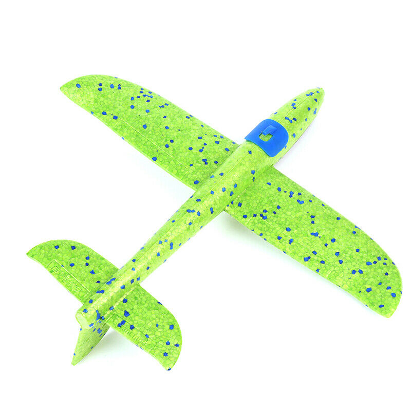 Foam Hand Throw Airplane Rubber Band Ejection Outdoor Launch Glider Pla.l8