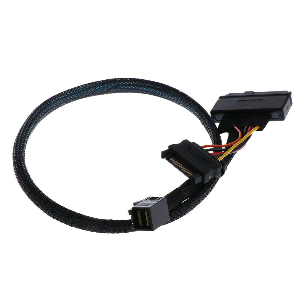 0.5m Copper core U.2 (SFF-8639) to HD Mini-SAS (SFF-8643) Cable for 2.5" SSD