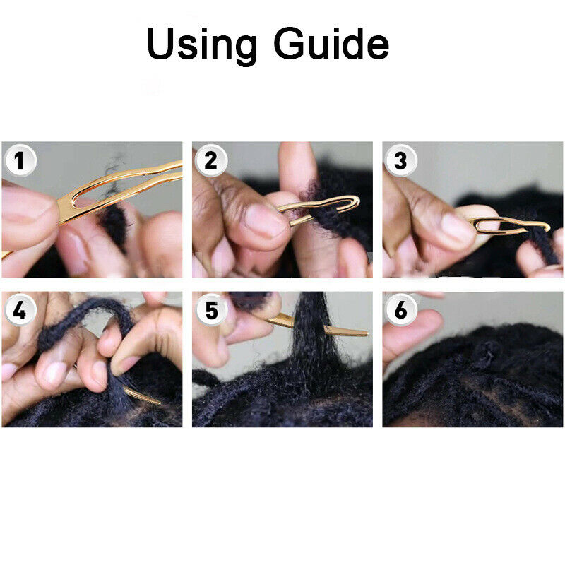 2pcs Interlocking Dreadlocks Hooks Sisterlock Tools for Maintain Retighten Locks