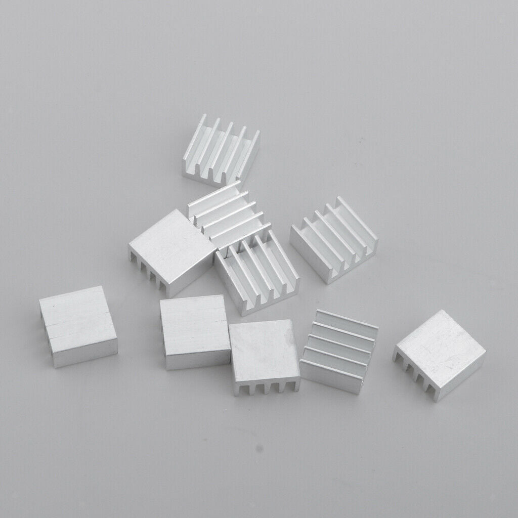 10PCS Aluminum  Sink, Cooling Fins  Sink, 14 X 14 X 7mm, Aluminum