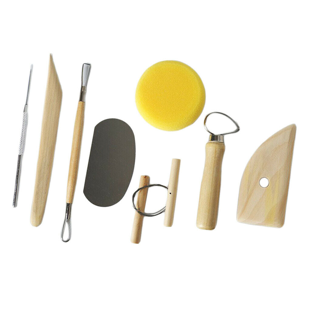 8pcs Useful Clay Sculpting Jiggering Wire Cutter Scraper Needle Tool Sets