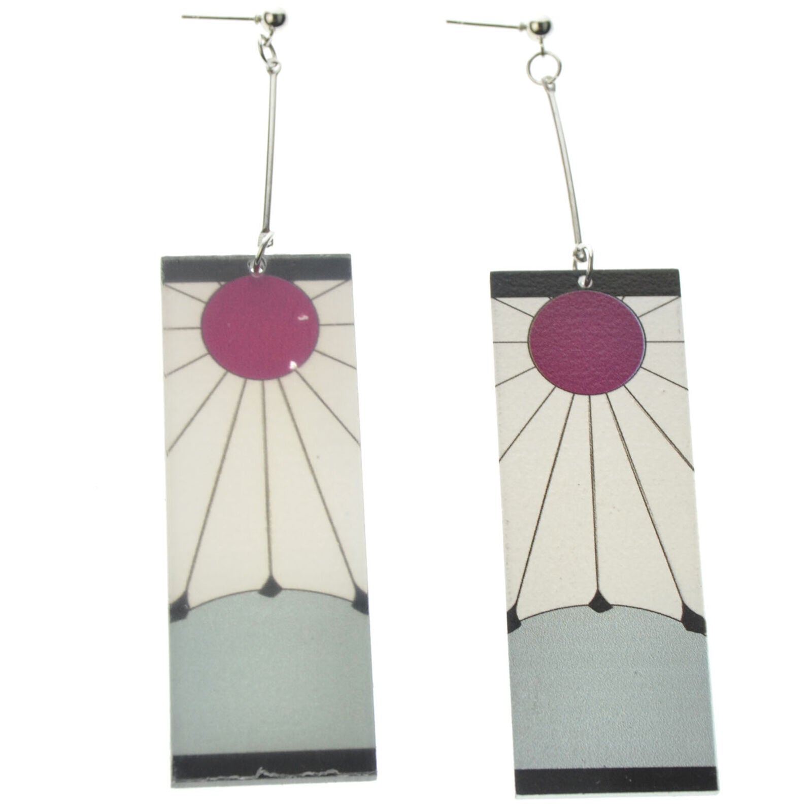 For Demon Slayer Kimetsu no Yaiba Tanjirou Kamado Plastic Earrings Costume