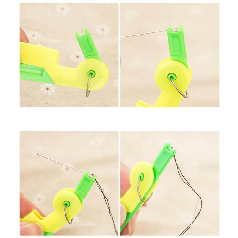 4Pcs Automatic Needle Threader Plastic Easy To Use Stitch Sew Hem Sewing LOU Rf
