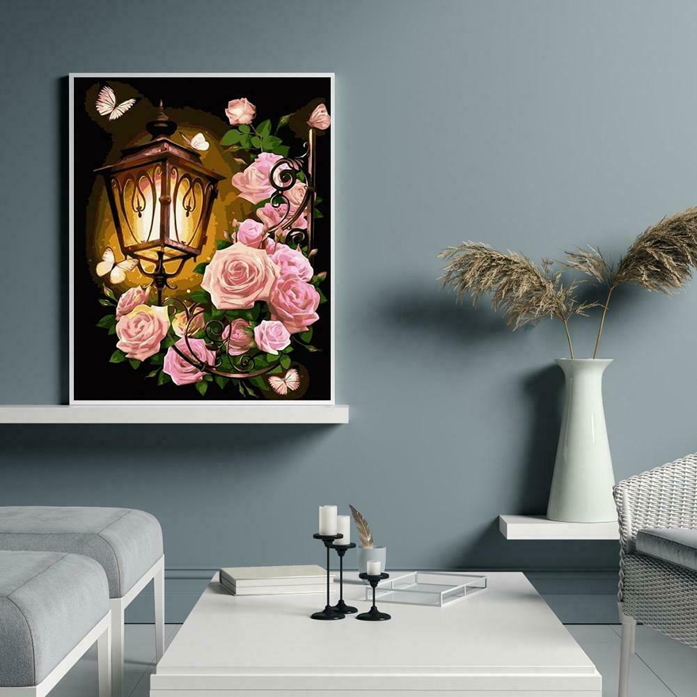 5D DIY Full Drill Diamond Painting Light Embroidery Mosaic Craft Kits Decor @