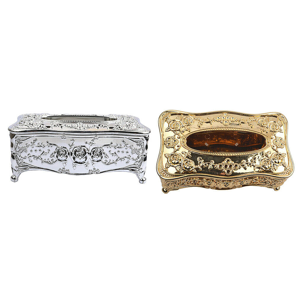 2pcs Tissue Holder Paper Box Arcrylic Napkin Dispenser for Living Room Hotel