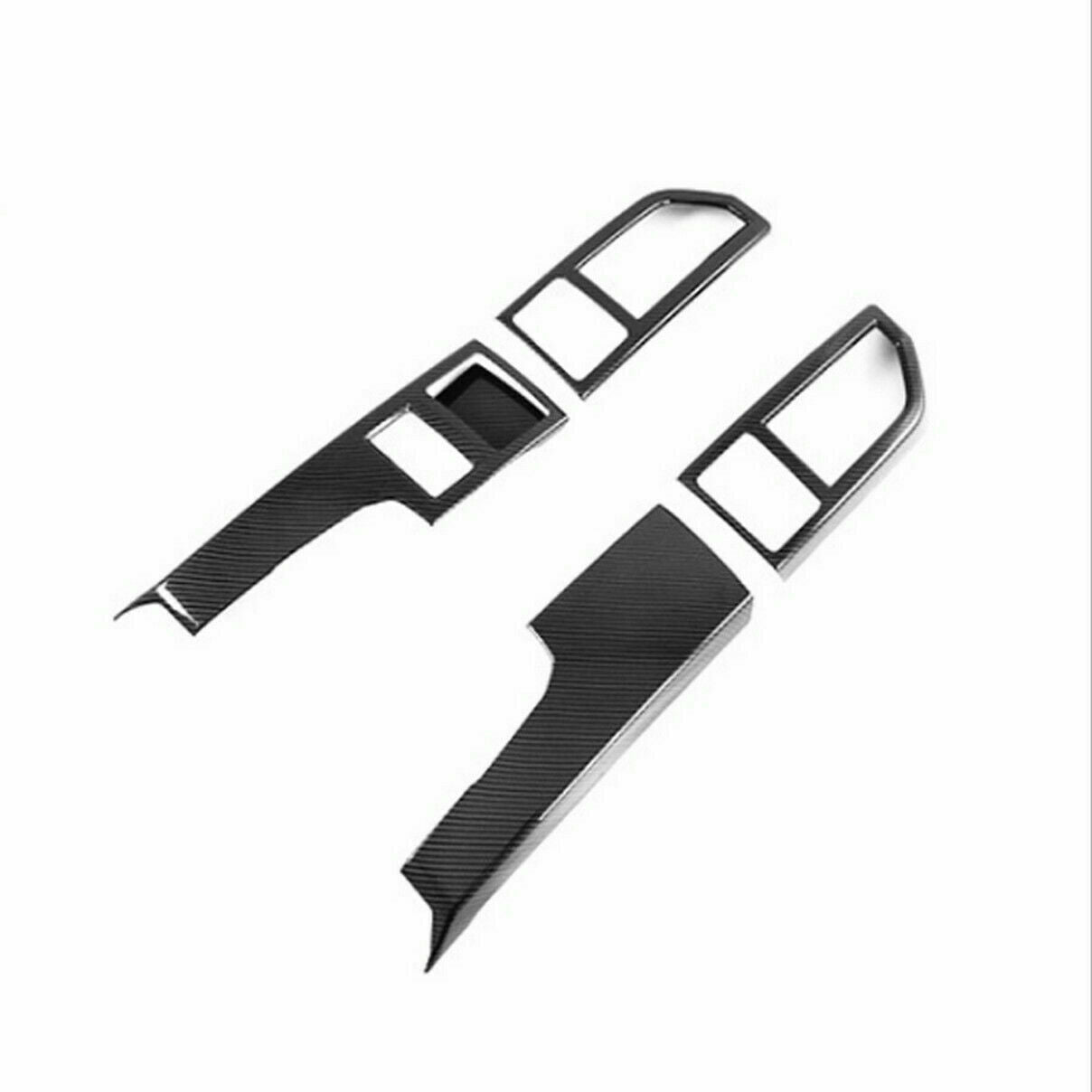 4*Carbon Fiber Central Control Cover Frame Trim For Ford F150 F-150 2015-19 New