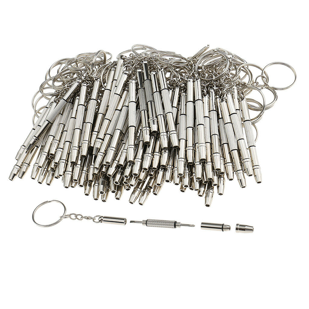Lot 100 Ptotable 4 in 1 Eyeglass Sunglass Frame Repair Kit Screwdriver Tool