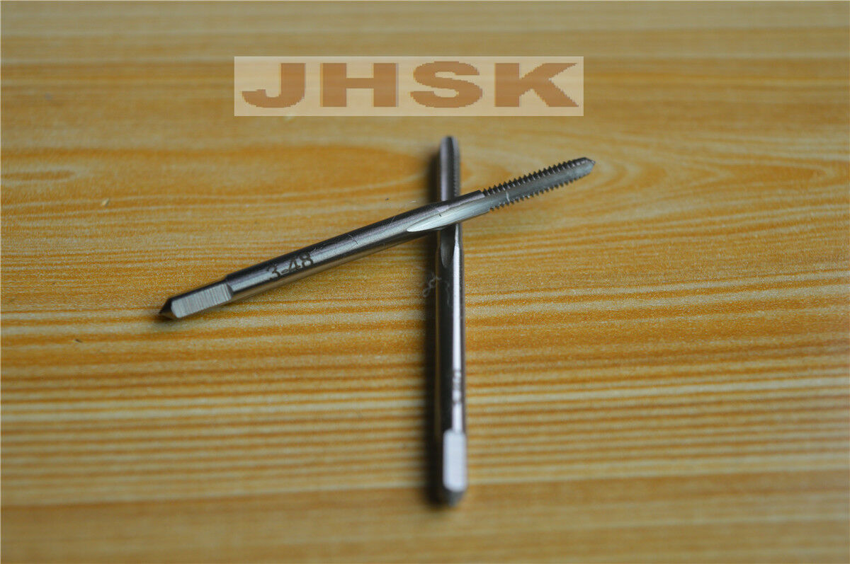 2pcs HSS Right Hand Tap 3#-48 Taps Threading 3-48  Superior quality CNC