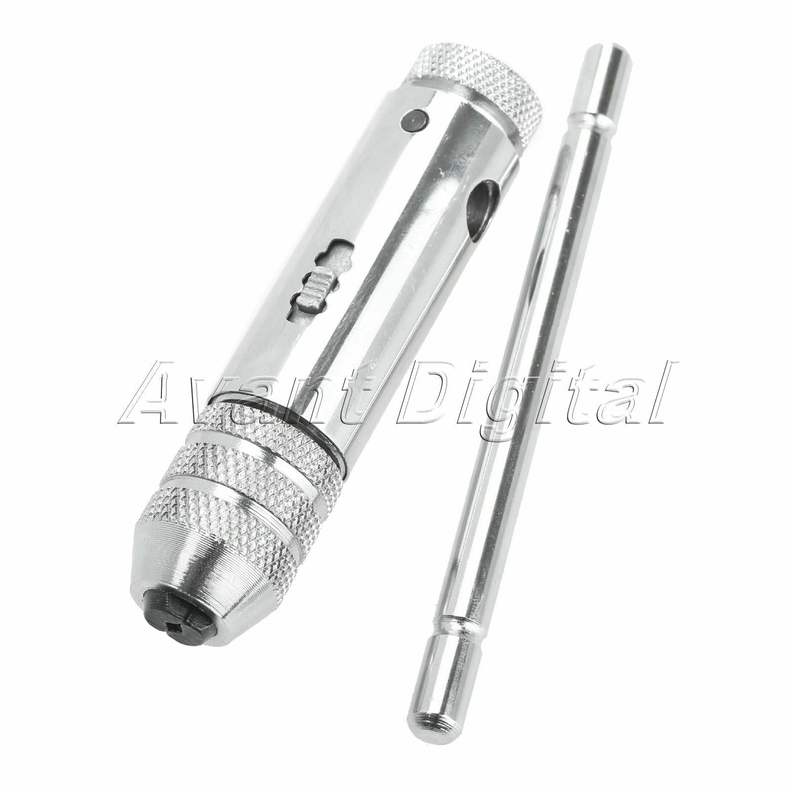 T-Type M3-M8 Reversible Ratchet Tap Wrench Handle Bar Tapping Threading Tool 1pc