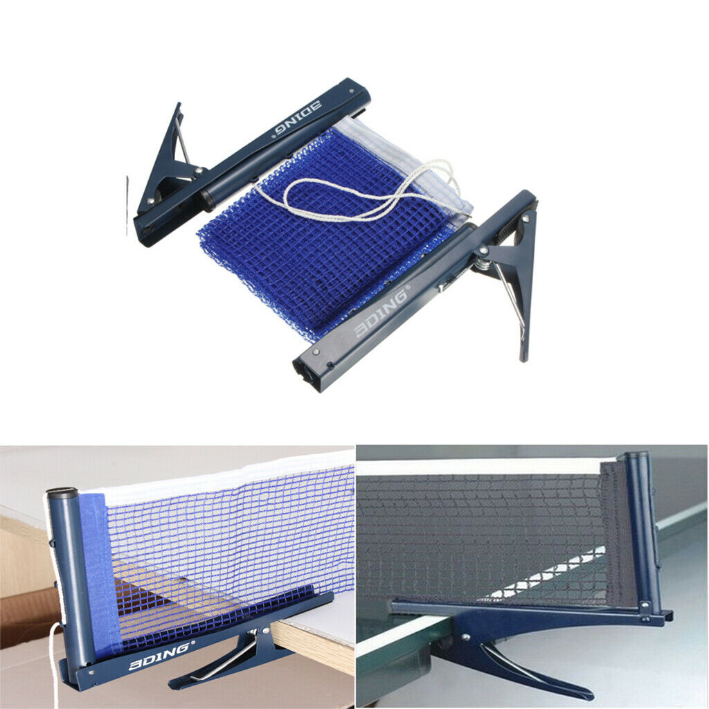 Prettyia Table Tennis  Pong Net Post Clamp Stand Indoor Game Training
