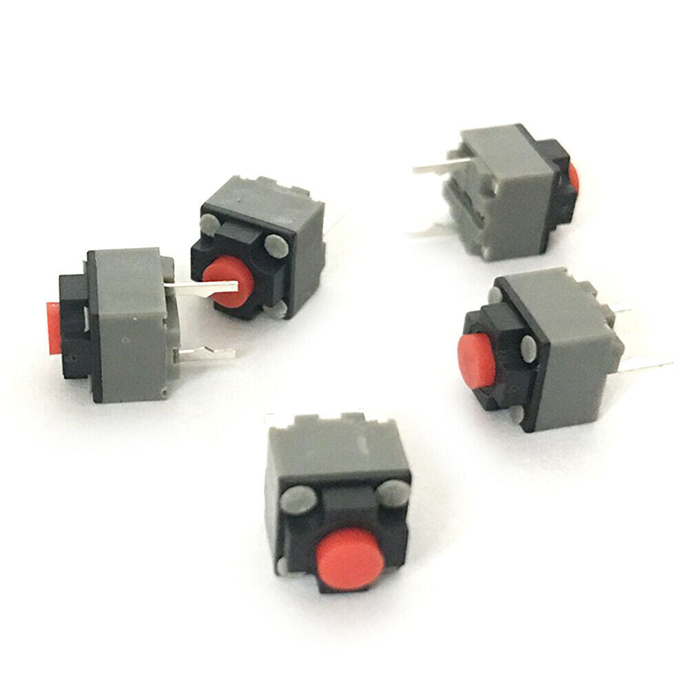 10 x Micro Mute Button Mouse Switch Silent Wired Wireless Mouse Switch 6x6x7.3mm